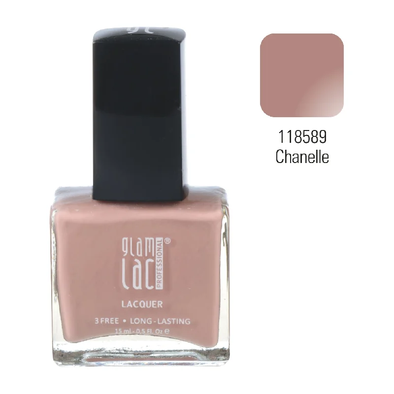 Breathable nail base coat-GlamLac gel effect nail lacquer polish 15 ml, 118589 CHANELLE