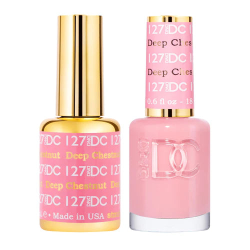 Neon nail gel colors-DND DC Duo - Deep Chestnut - 127