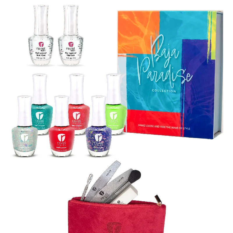 Non-damaging nail glue-Baja Paradise | Nail Polish Starter Kit