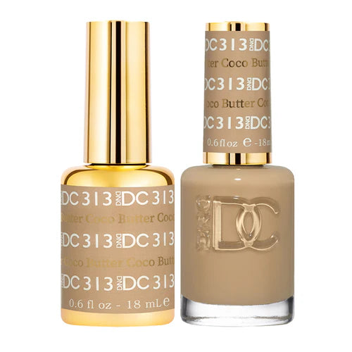 Smooth nail polish finish-DND DC Duo - Coco Butter - 313