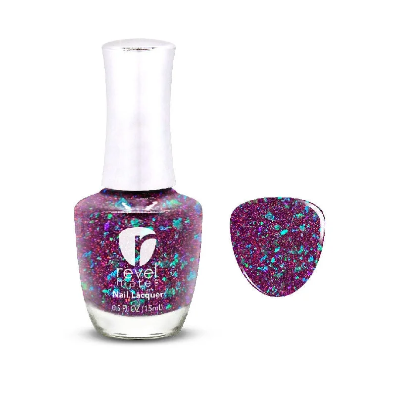 Dual-color nail gel-P630 Seduce Purple Flake Nail Polish