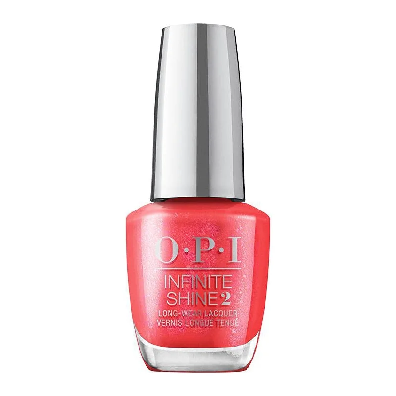 Sparkle nail art toppers-OPI Infinite Shine Me Myself & OPI Collection Left Your Texts On Red