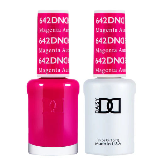 Pastel nail varnish tones-DND Duo - Magenta Aura - 642