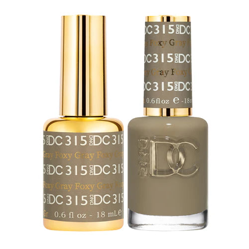 Bold nail polish colors-DND DC Duo - Foxy Gray - 315