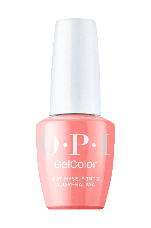 Gel nail polish removal-NEW! OPI GelColor Intelli-Gel Got Myself Into a Jam-balaya 0.5 oz.