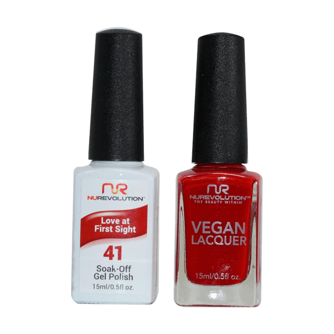 Acetone-free nail remover pads-NuRevolution Trio Duo Gel & Lacquer 041 Love At First Sight