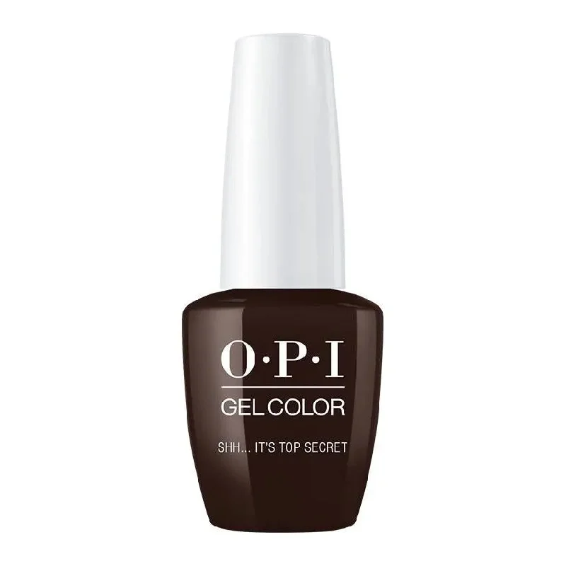 Glitter nail gel overlay-OPI GelColor Shh...It's Top Secret!