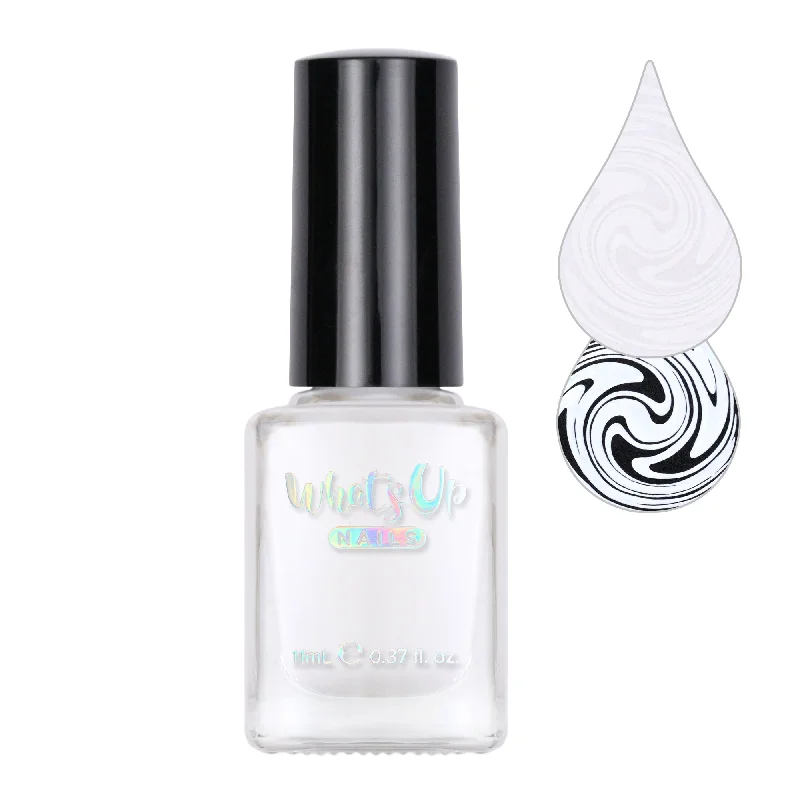 Metallic nail art toppers-Whats Up Nails - Blanc My Mind Stamping Polish