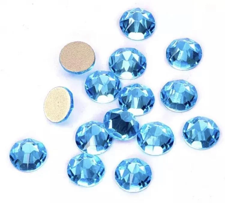 Cordless LED nail lamp-Aquamarine Rhinestones