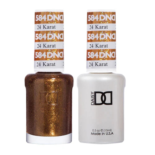 Chrome nail powder-DND Duo - 24 Karat - 584