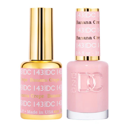 Gel nail polish remover kits-DND DC Duo - Banana Crepe - 143