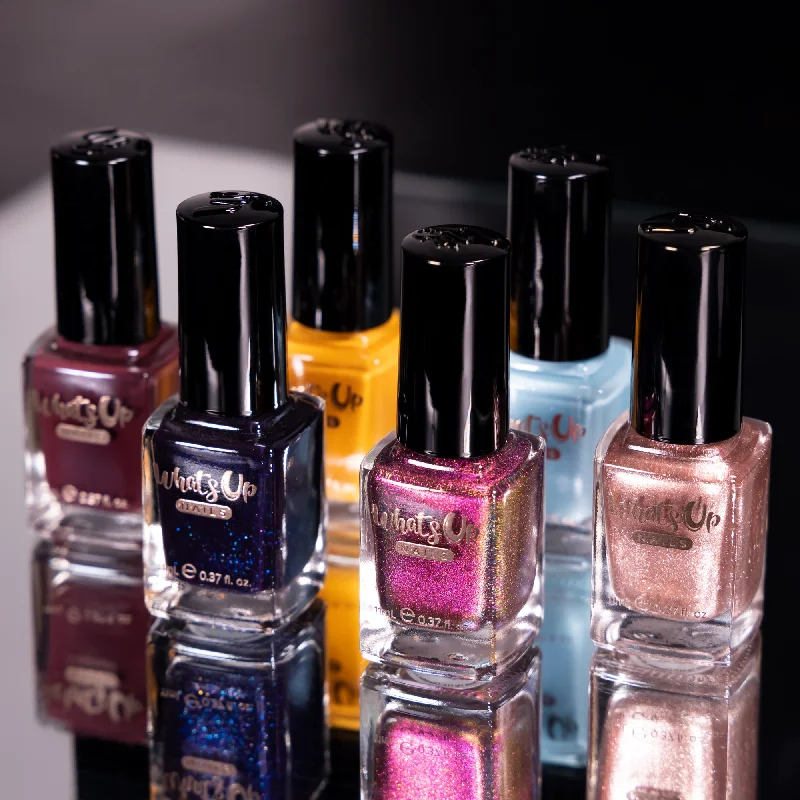 UV-cured nail polish-Whats Up Nails - Shorter Days Collection (6 Nail Polishes)