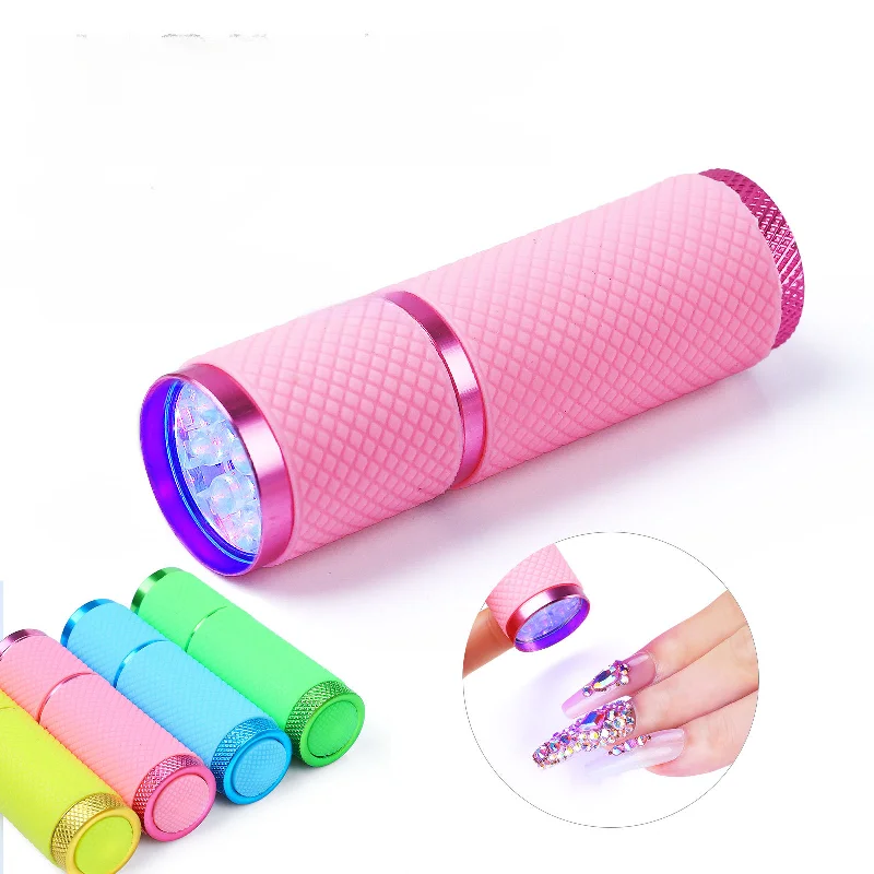 Sparkle nail art stones-Wholesale Manicure Supplies LED Mini Torch Light Quick Dry Phototherapy Lamp