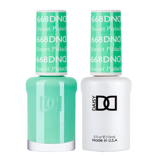 Shiny nail polish topper-DND Duo - Sweet Pistachia - 668