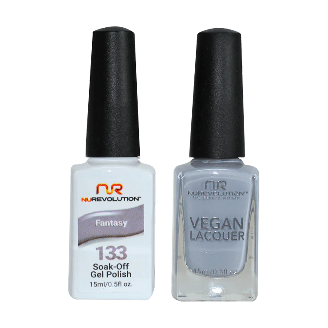 Quick-set nail sealant-NuRevolution Trio Duo Gel & Lacquer 133 Fantasy