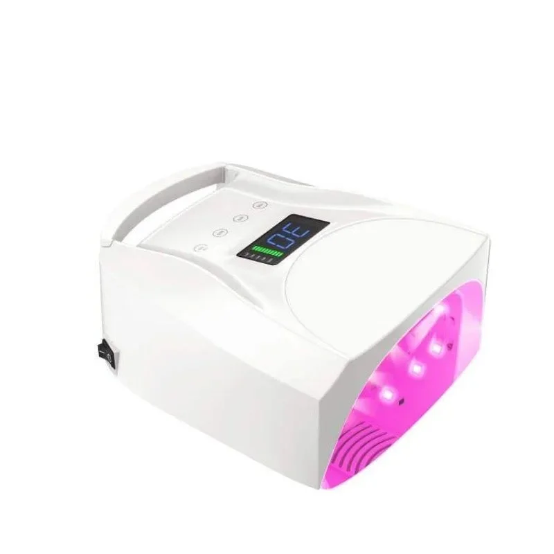 Pastel nail varnish-JC-CFL 027 GND INDEPENDENT THUMBNAIL LED/UV LAMP 96W (PINK LIGHT)