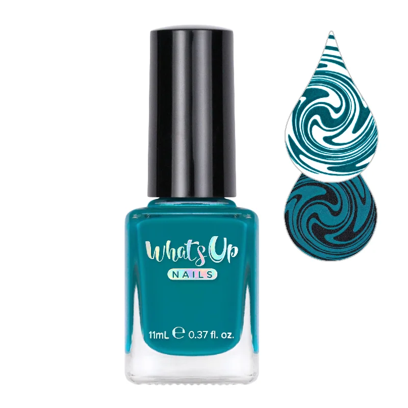 Strong-hold nail glue-Whats Up Nails - Not a Big Teal Stamping Polish