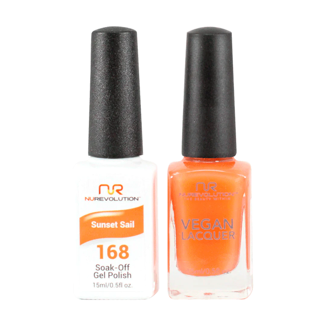 Travel-size nail organizer-NuRevolution Trio Duo Gel & Lacquer 168 Sunset Sail