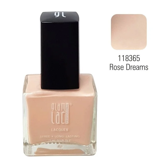 Non-toxic nail polish-GlamLac gel effect nail lacquer polish 15 ml, 118365 ROSE DREAMS