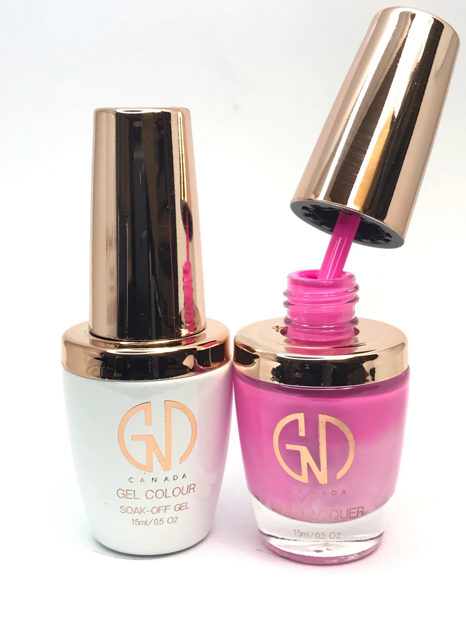 Anti-fade nail top coat-GND Duo Gel & Lacquer 066 Jack Like Me In Pink