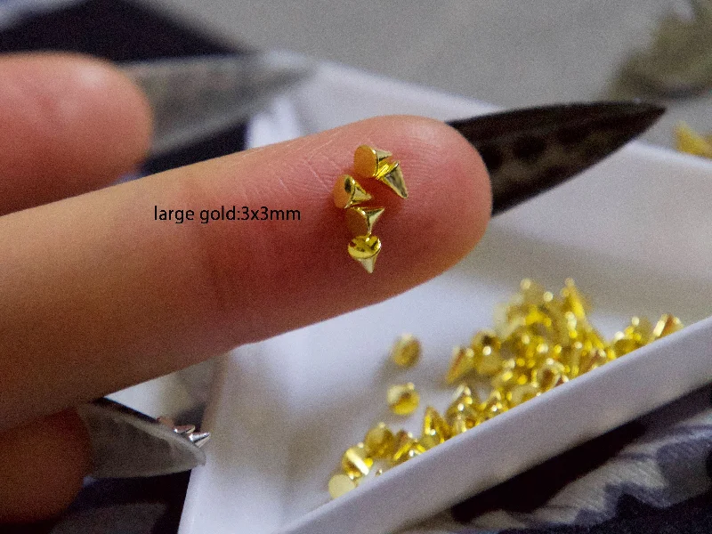 50pcs large gold