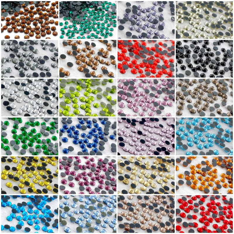 Fast-cure nail gloss-Hot Fix Rhinestone SS10 - 1000 pieces