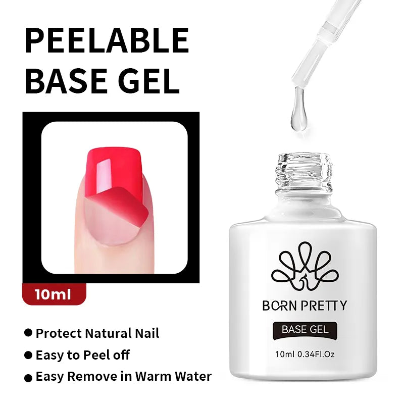 UV-resistant nail kits-Peel Off Base Coat For Gel Polish