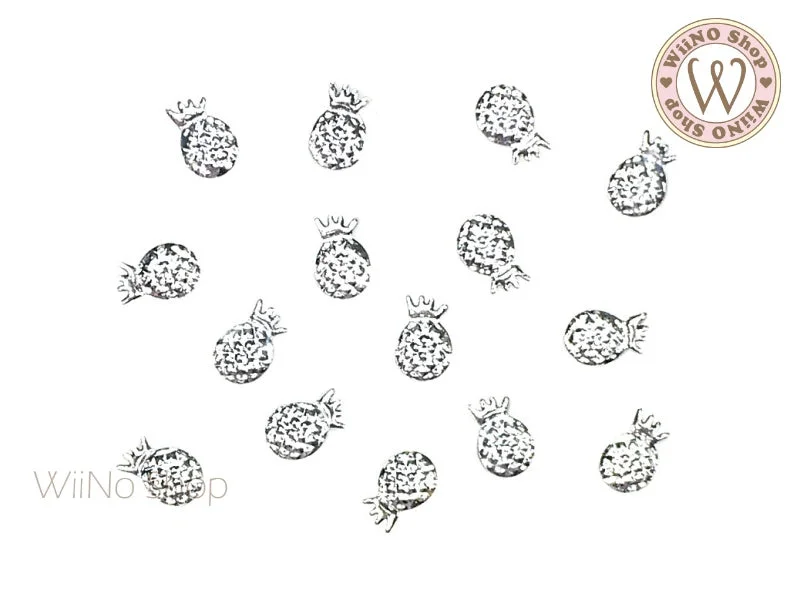 Smooth nail gel sealant-Silver Pineapple Metal Studs (4x6/5x8mm)