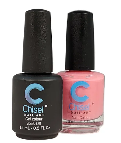 Pastel nail gel tones-CHISEL DUO GEL & LACQUER COMBO- 47