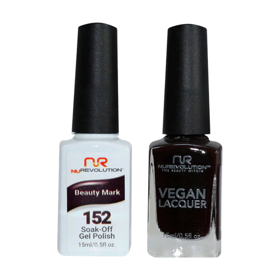 Rapid-dry nail sealant-NuRevolution Trio Duo Gel & Lacquer 152 Beauty Mark