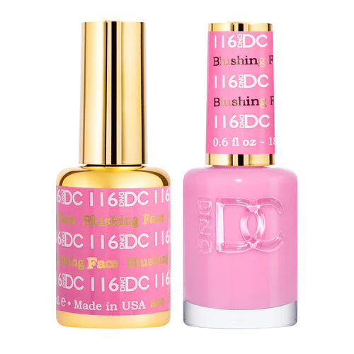 Breathable nail polish top coat-DND DC Duo - Blushing Face - 116