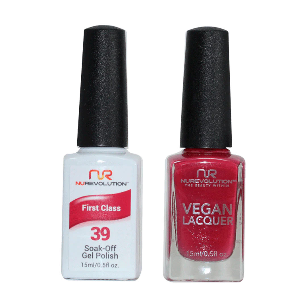 Professional nail acrylic-NuRevolution Trio Duo Gel & Lacquer 039 First Class