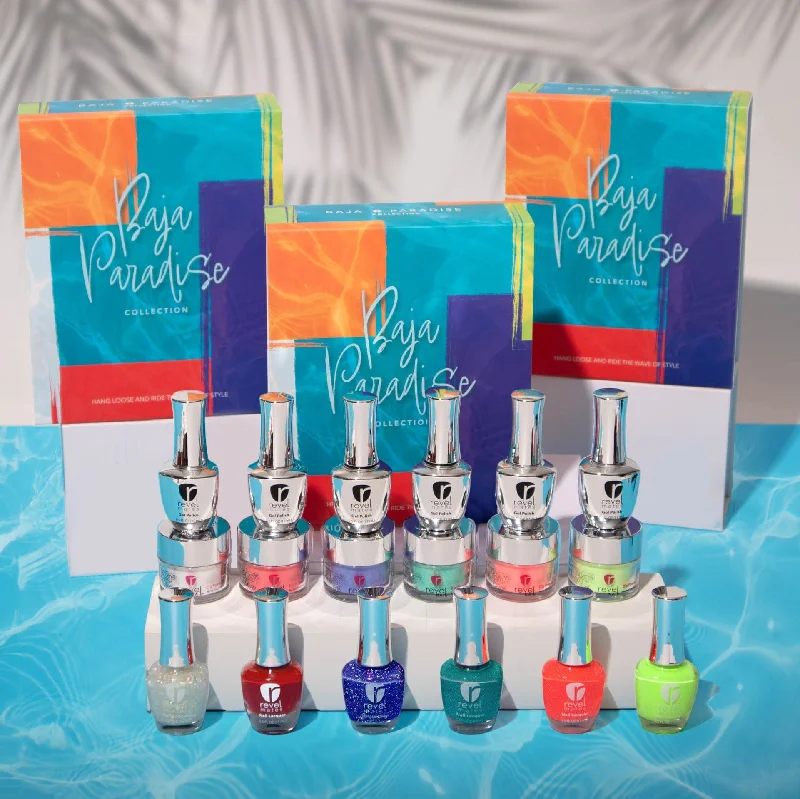 Anti-fade nail sealant-Baja Paradise Dip Powder + Gel Polish + Nail Polish Collection