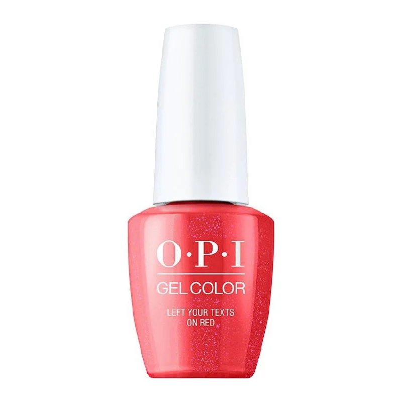 Nourishing nail oil-OPI GelColor Me Myself & OPI Collection Left Your Texts On Red