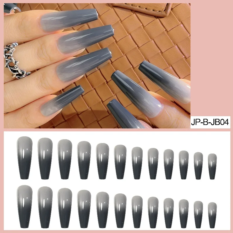 Non-toxic nail remover liquid-Wholesale Black Gradient Nail Patch