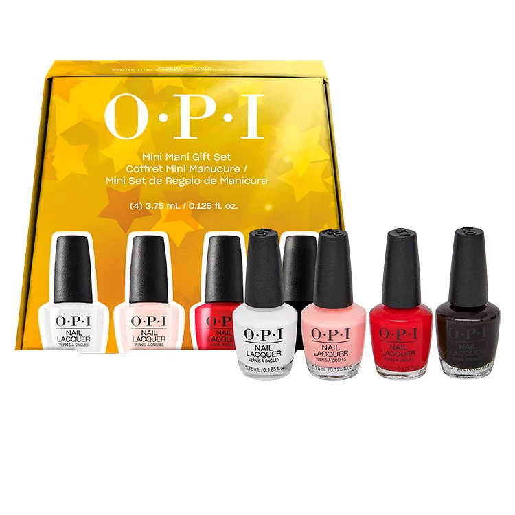 Safe nail remover pads-OPI Nail Lacquer Holiday Collection 4 Piece Mini Pack