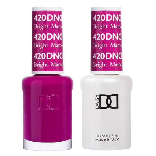 Anti-fade nail top coat-DND Duo - Bright Maroon - 420