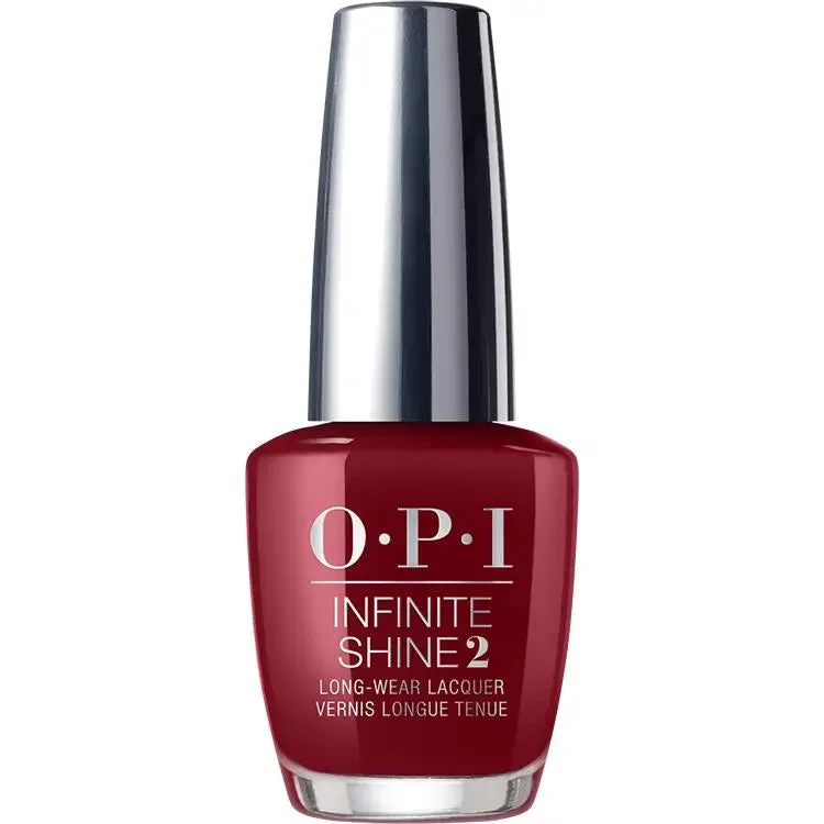 Holographic nail polish topper-OPI Infinite Shine Malaga Wine