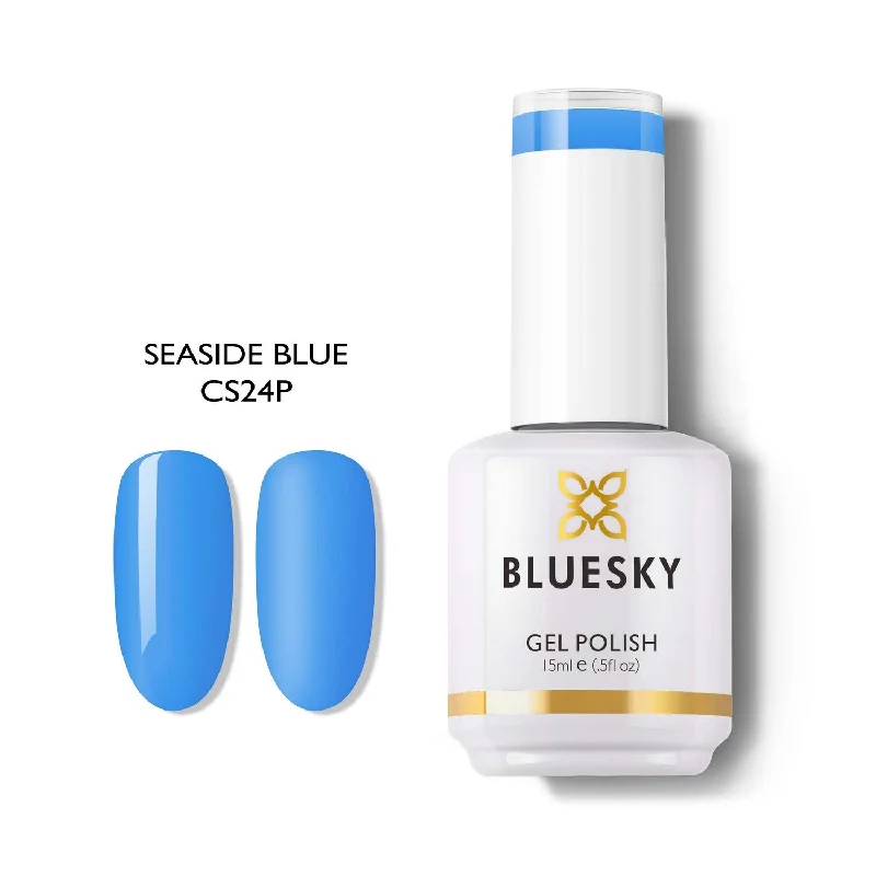 Soft nail polish top coat-Pro | SEASIDE BLUE | 15ml Gel Polish