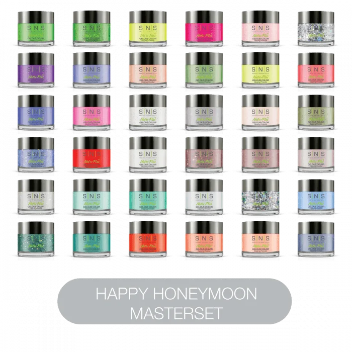 Dual-tone nail gel kits-SNS Dip Powder Happy Honeymoon Master Set