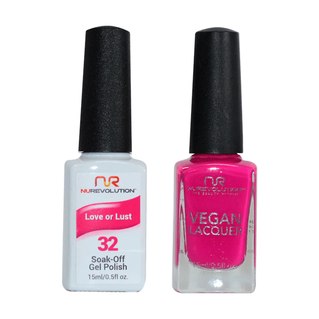 Salon-quality nail gel-NuRevolution Trio Duo Gel & Lacquer 032 Love Or Lust