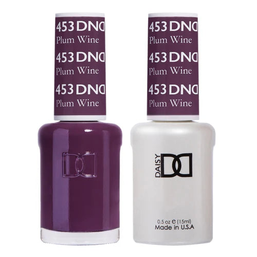 Chrome nail gel finish-DND Duo - Plum Wine - 453