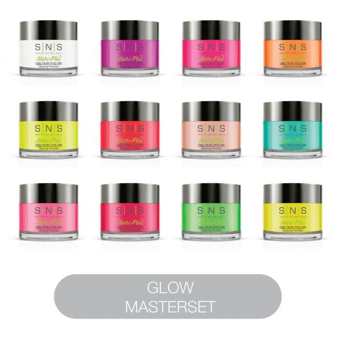 Anti-fade nail gloss-SNS Dip Powder Lumi Glam Glow Master Set