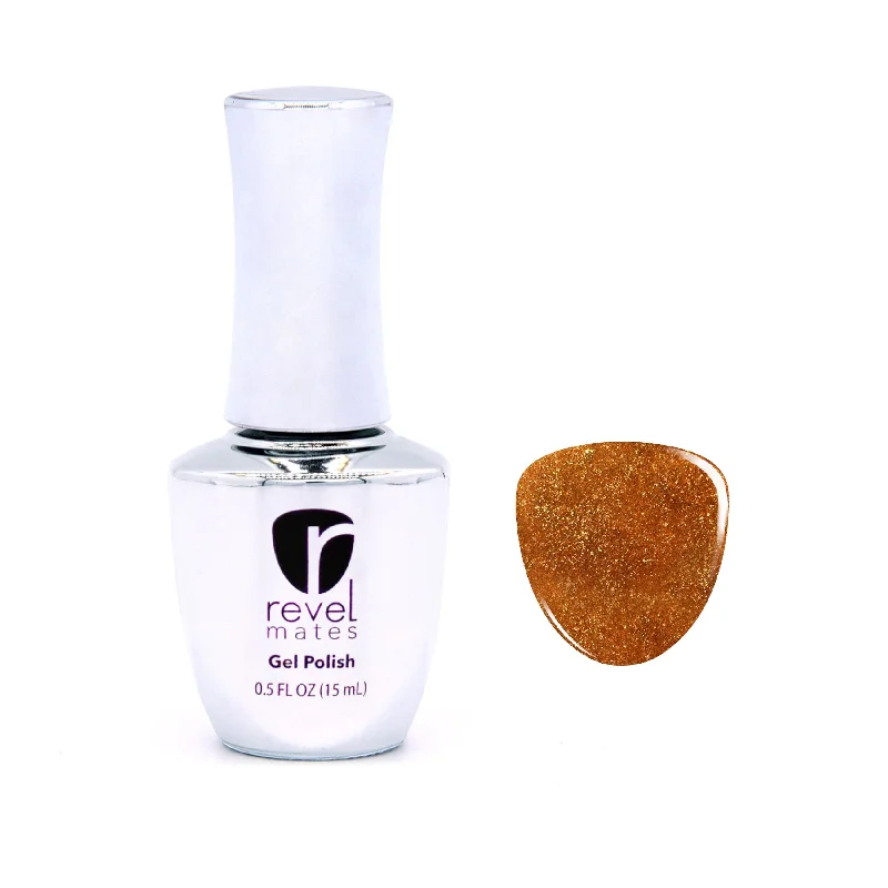 Thermal nail polish-G1008 Sparkling Cider Gold Flake Gel Polish