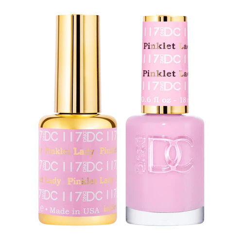 Matte nail varnish topper-DND DC Duo - Pinklet Lady - 117