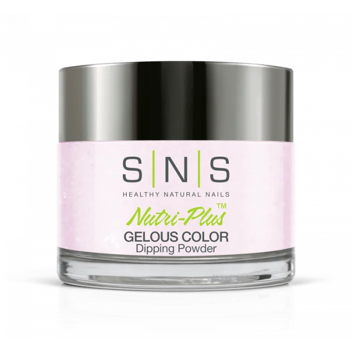 Glitter nail polish finish-SNS Dip Powder BOS03 Pink Lemonade