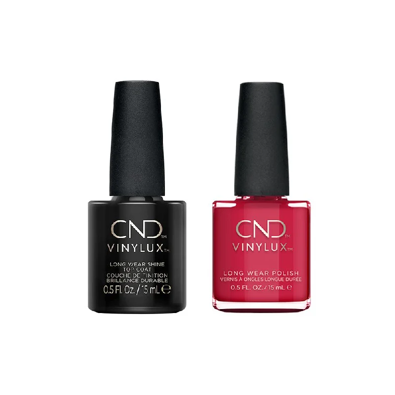 Gel nail polish starter-CND - Vinylux Topcoat & Wildfire 0.5 oz - #158