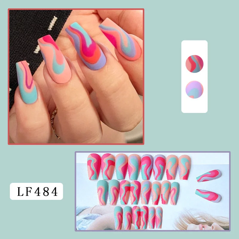 Nail repair varnish-Wholesale Plastic Color Stripe Nail Art Chips