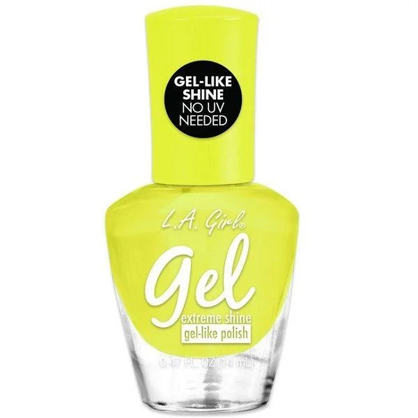 Shiny nail gel top coat-LA Girl Hi Lite Gel Extreme Shine Polish