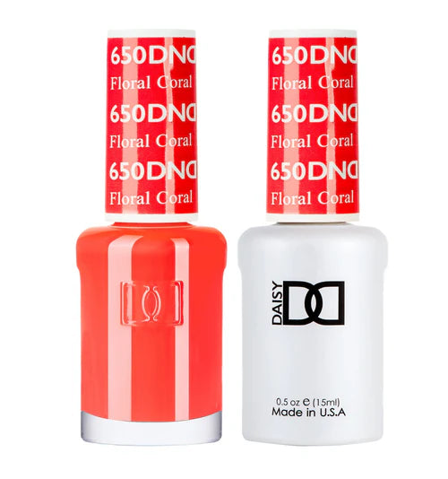 Safe nail remover liquid-DND Duo - Foral Coral - 650